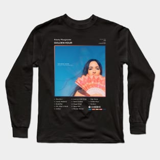 Kacey Musgraves - Golden Hour Tracklist Album Long Sleeve T-Shirt